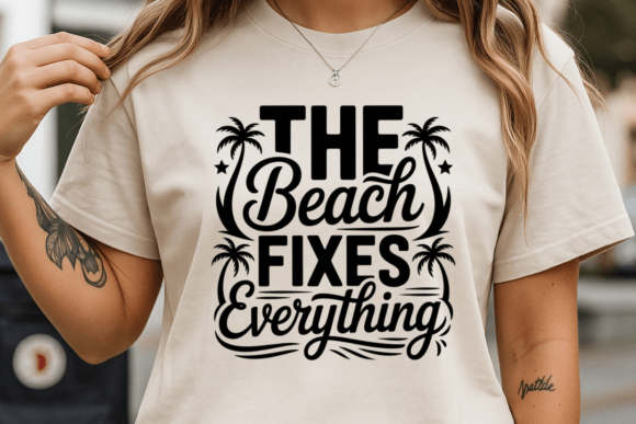Beach Fixes PNG Vacation Typography SVG Review