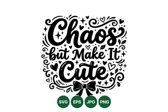 Cute Chaos Hand Lettered SVG Review
