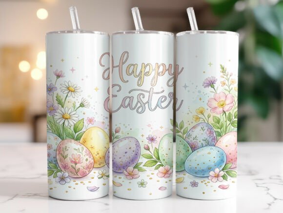 Easter Eggs Flowers Spring Quote Tumbler Review