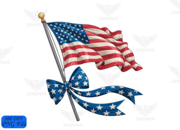 Patriotic Coquette SVG, Bow Flag PNG Review