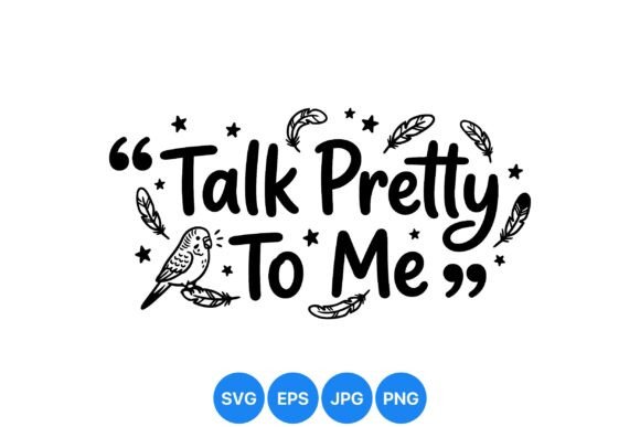 Talk Pretty Hand Lettered Quote Review